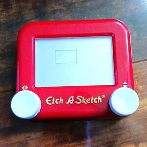 Mini Etch A Sketch Pocket drawing toy with magic screen travel toy